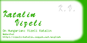 katalin vizeli business card